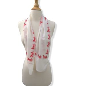 LAST CHANCE!  Celine carriage scarf, 100% silk